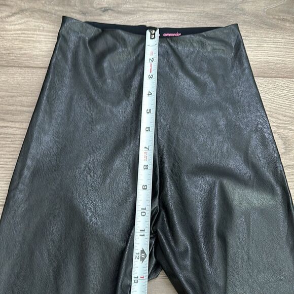 Commando Perfect Control Faux Leather High Waisted Black Leggings Size Small - Picture 9 of 10